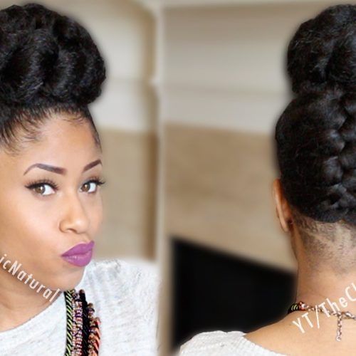 Updo Hairstyles For Natural Hair African American (Photo 1 of 15)
