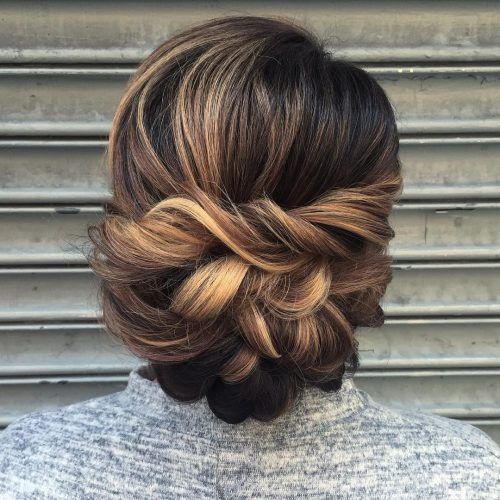 Messy Twisted Chignon Prom Hairstyles (Photo 9 of 20)