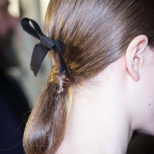 Black Bow Ponytail Hairstyles (Photo 13 of 20)