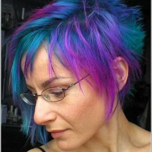 Edgy Lavender Short Hairstyles With Aqua Tones (Photo 13 of 20)
