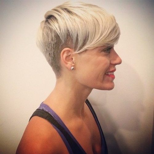 Medium Hairstyles Shaved Side (Photo 15 of 20)