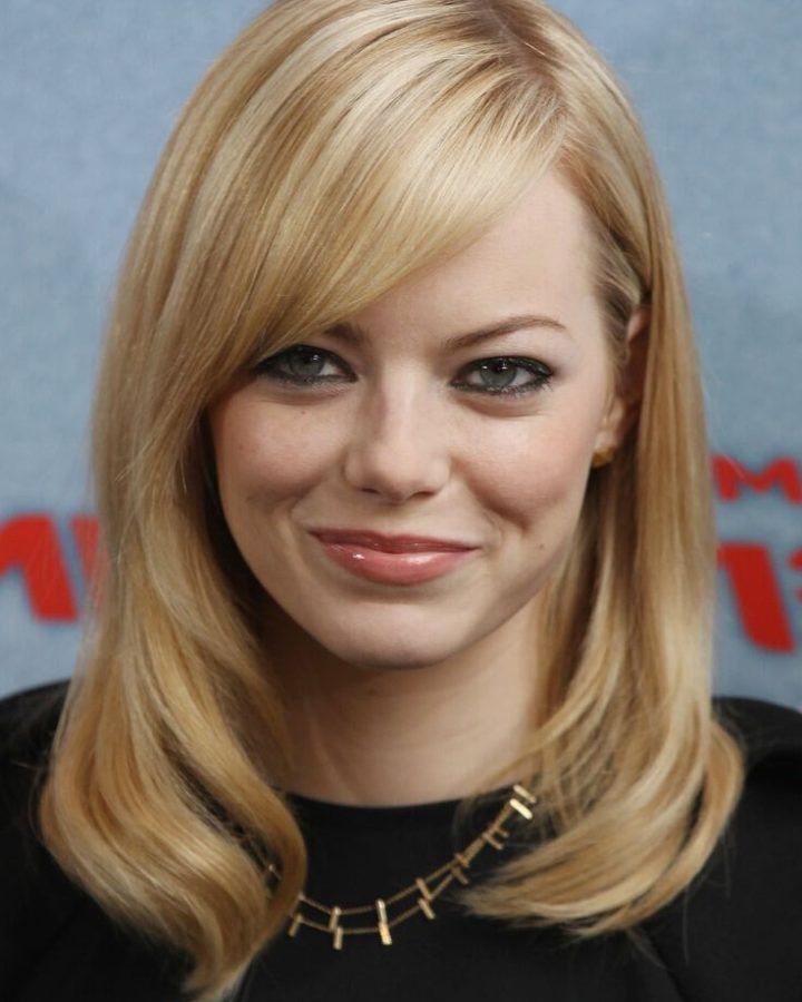 2024 Latest Medium Haircuts with Bangs for Round Face