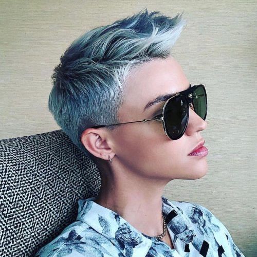 Blue Hair Mohawk Hairstyles (Photo 20 of 20)