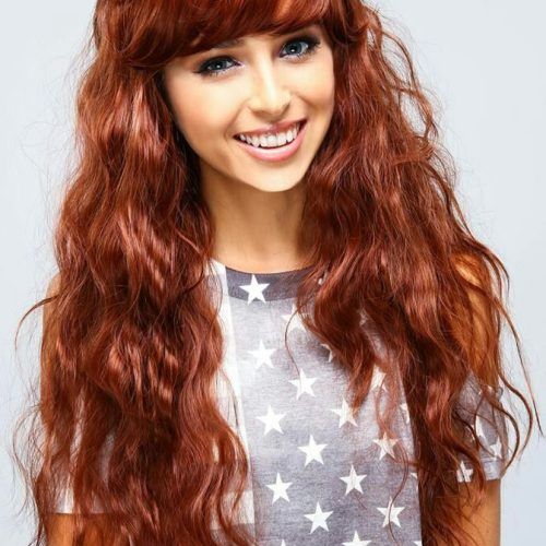 Long Wavy Hairstyles With Bangs Style (Photo 3 of 20)