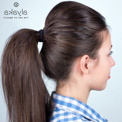 High Looped Ponytail Hairstyles With Hair Wrap (Photo 13 of 20)