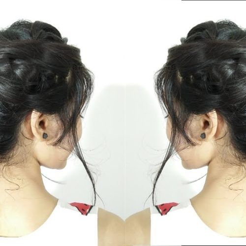 Messy Pony Hairstyles With Lace Braid (Photo 13 of 20)
