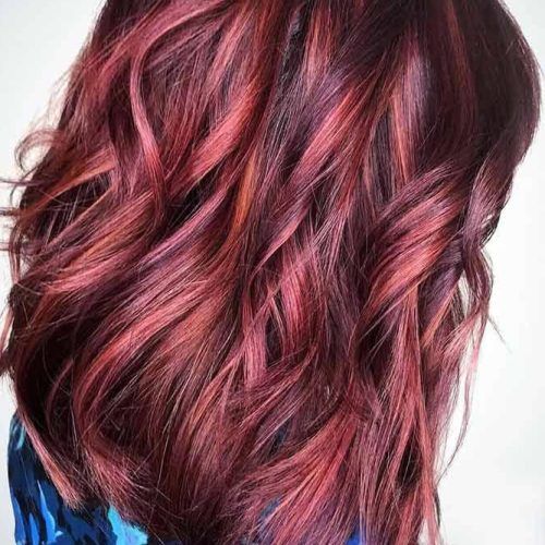 Red Highlights For Type 3C Hairstyles (Photo 4 of 20)
