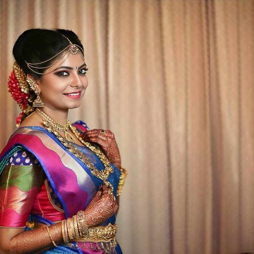 South Indian Tamil Bridal Wedding Hairstyles (Photo 8 of 15)