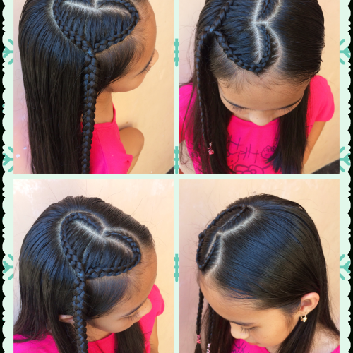 Heart-Shaped Fishtail Under Braid Hairstyles (Photo 4 of 20)