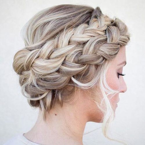 Braided Updo For Blondes (Photo 3 of 15)