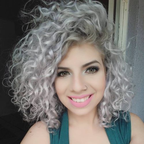 Voluminous Platinum And Purple Curls Blonde Hairstyles (Photo 15 of 20)