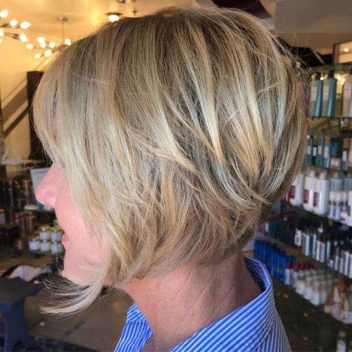 Ash Blonde Balayage For Short Stacked Bob Hairstyles (Photo 14 of 20)