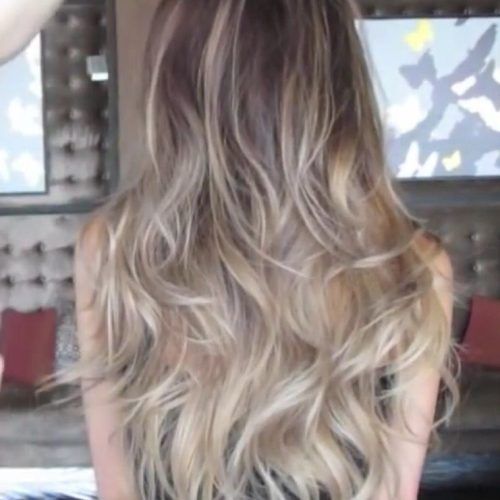 Ash Blonde Balayage Ombre On Dark Hairstyles (Photo 13 of 20)