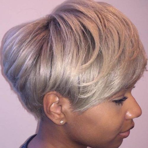 Black And Ash Blonde Pixie Bob Hairstyles (Photo 6 of 20)