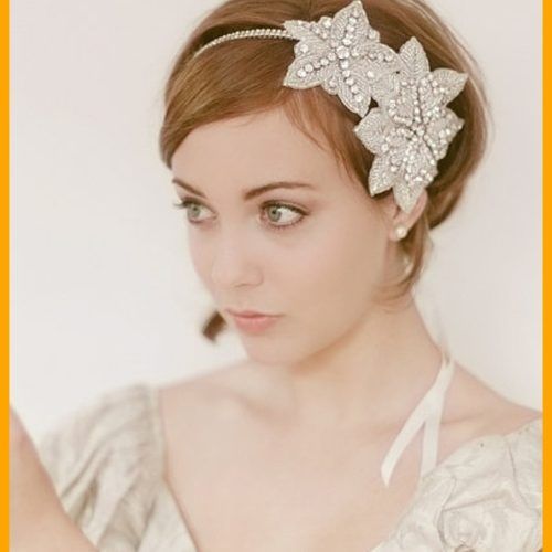 Wedding Hairstyles For Short Hair And Veil (Photo 3 of 15)