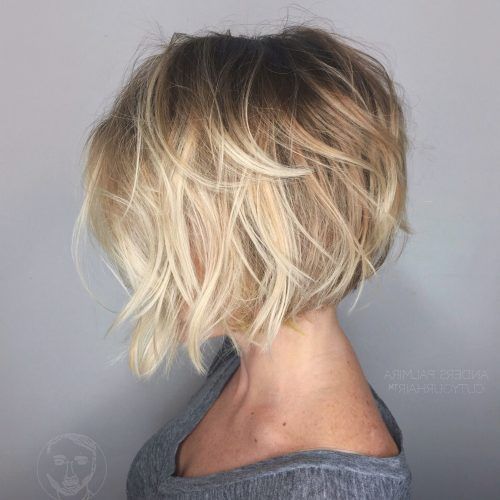Nape-Length Blonde Curly Bob Hairstyles (Photo 1 of 20)