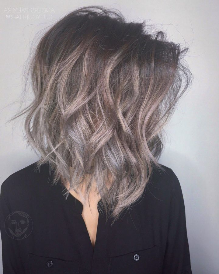 20 Collection of Shaggy Ombre Lob Hairstyles