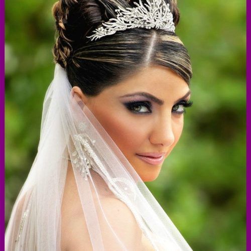 Tiara Wedding Hairstyles (Photo 7 of 15)