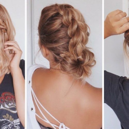 Cute And Easy Updos For Medium Length Hair (Photo 4 of 15)