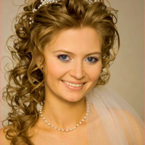 Wedding Hairstyles For Long Hair With Tiara (Photo 8 of 15)