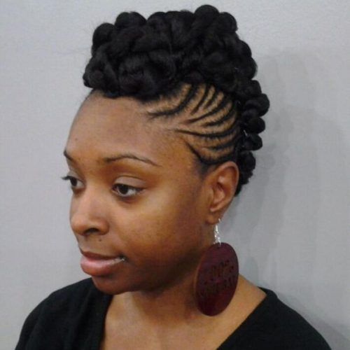 African Braid Updo Hairstyles (Photo 3 of 15)