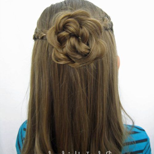 French Braids In Flower Buns (Photo 7 of 15)