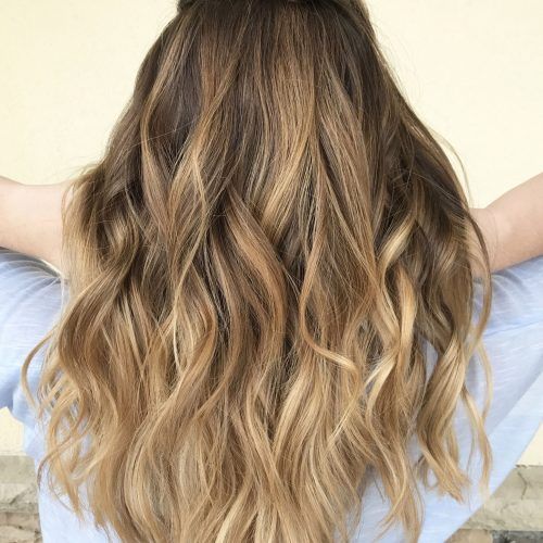 Beachy Waves Hairstyles With Balayage Ombre (Photo 3 of 20)