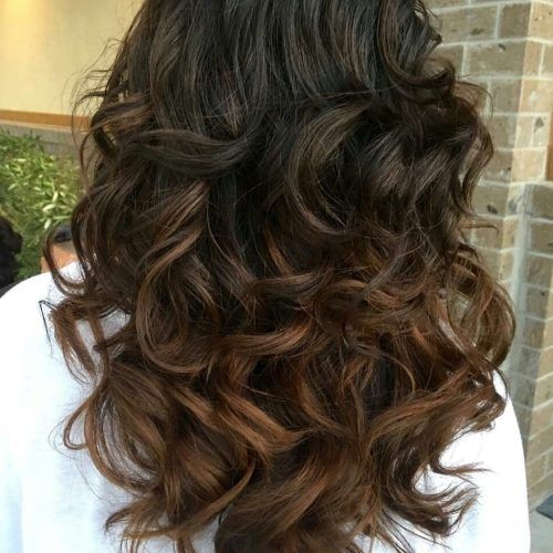 Copper Curls Balayage Hairstyles (Photo 10 of 20)