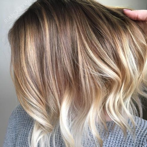 Ombre-Ed Blonde Lob Hairstyles (Photo 12 of 20)