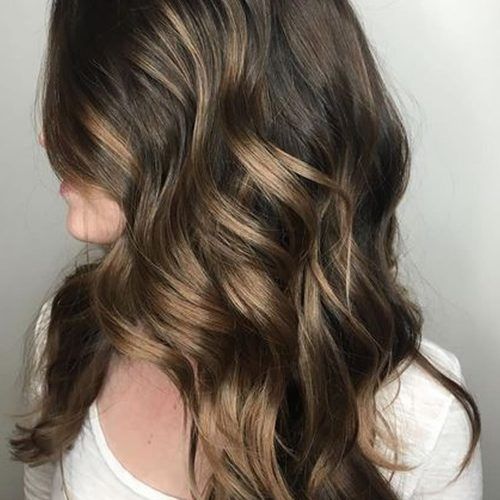 Ash Blonde Balayage Ombre On Dark Hairstyles (Photo 7 of 20)