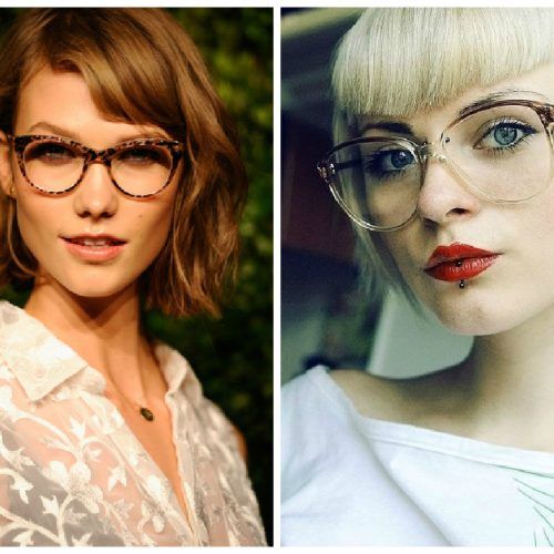 Medium Haircuts With Bangs And Glasses (Photo 17 of 20)
