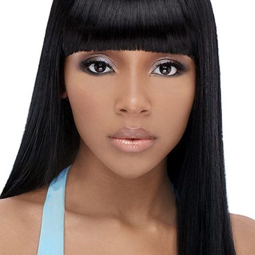 African American Long Hairstyles With Bangs (Photo 2 of 15)