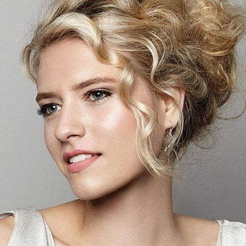 Elegant Messy Updos With Side Bangs (Photo 1 of 20)