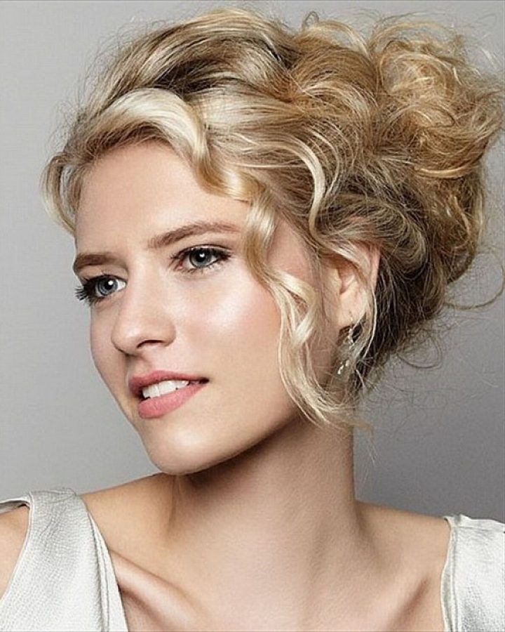 20 Collection of Elegant Messy Updos with Side Bangs