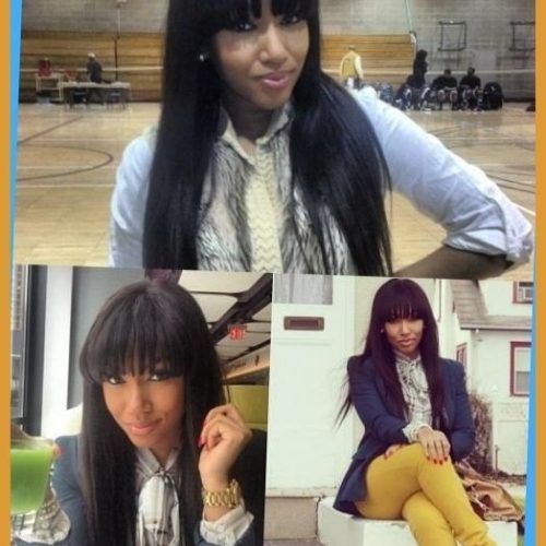 African American Long Hairstyles With Bangs (Photo 10 of 15)