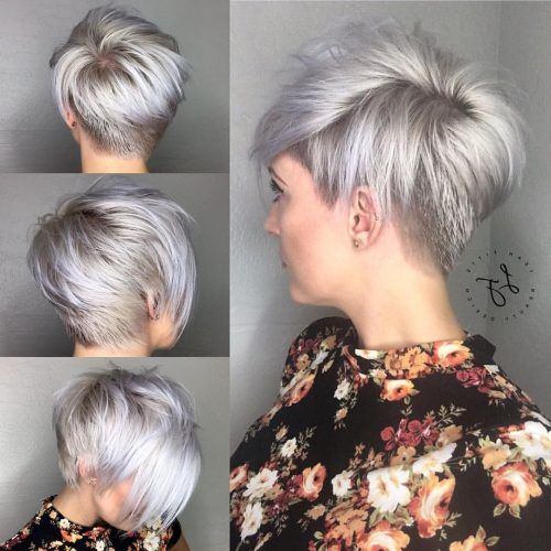 Asymmetrical Silver Pixie Hairstyles (Photo 11 of 20)