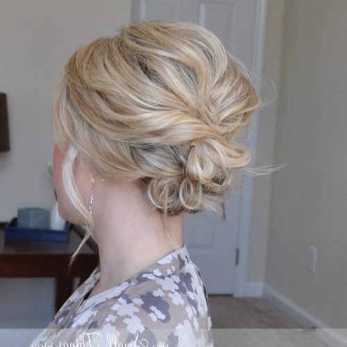 Messy Updo Hairstyles For Thin Hair (Photo 4 of 15)