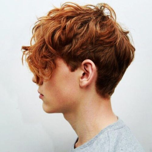 Tapered Brown Pixie Hairstyles With Ginger Curls (Photo 6 of 20)