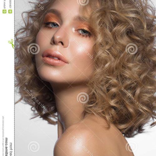 Playful Blonde Curls Hairstyles (Photo 13 of 20)