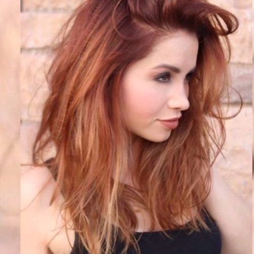 Natural Brown Hairstyles With Barely-There Red Highlights (Photo 17 of 20)
