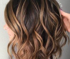 20 Collection of Wavy Caramel Blonde Lob Hairstyles