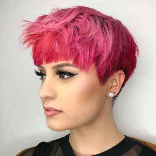 Hot Pink Fire Mohawk Hairstyles (Photo 10 of 20)