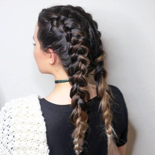 Three Strand Pigtails Braided Hairstyles (Photo 12 of 20)