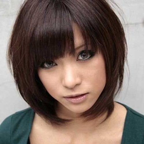 Short To Medium Hairstyles With Bangs (Photo 14 of 15)
