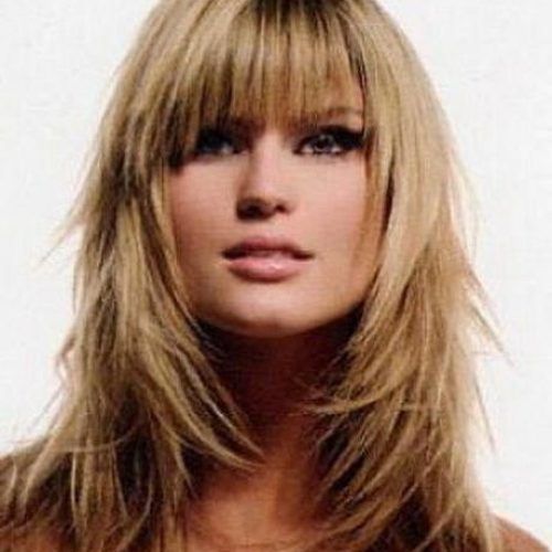 Long Hairstyles Layered With Fringe (Photo 9 of 15)