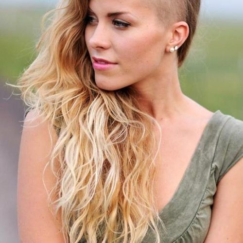 Hairstyles For Long Hair Shaved Side (Photo 3 of 15)