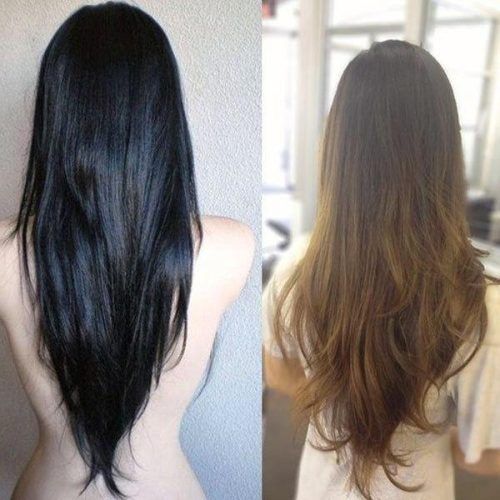 Long Hairstyles V Cut (Photo 1 of 15)