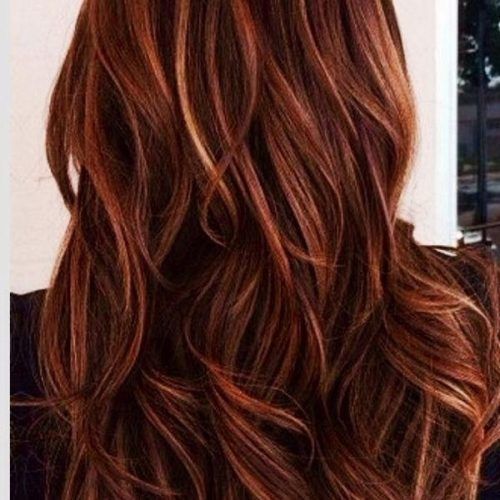 Long Hairstyles Red Highlights (Photo 11 of 15)