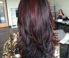 15 Photos Long Hairstyles Red Highlights