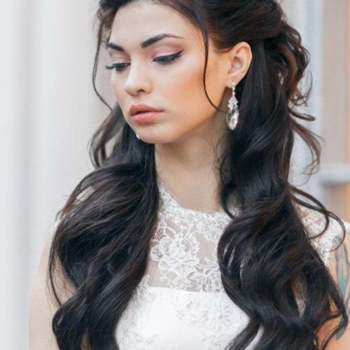 Long Hairstyles Down For Wedding (Photo 1 of 15)
